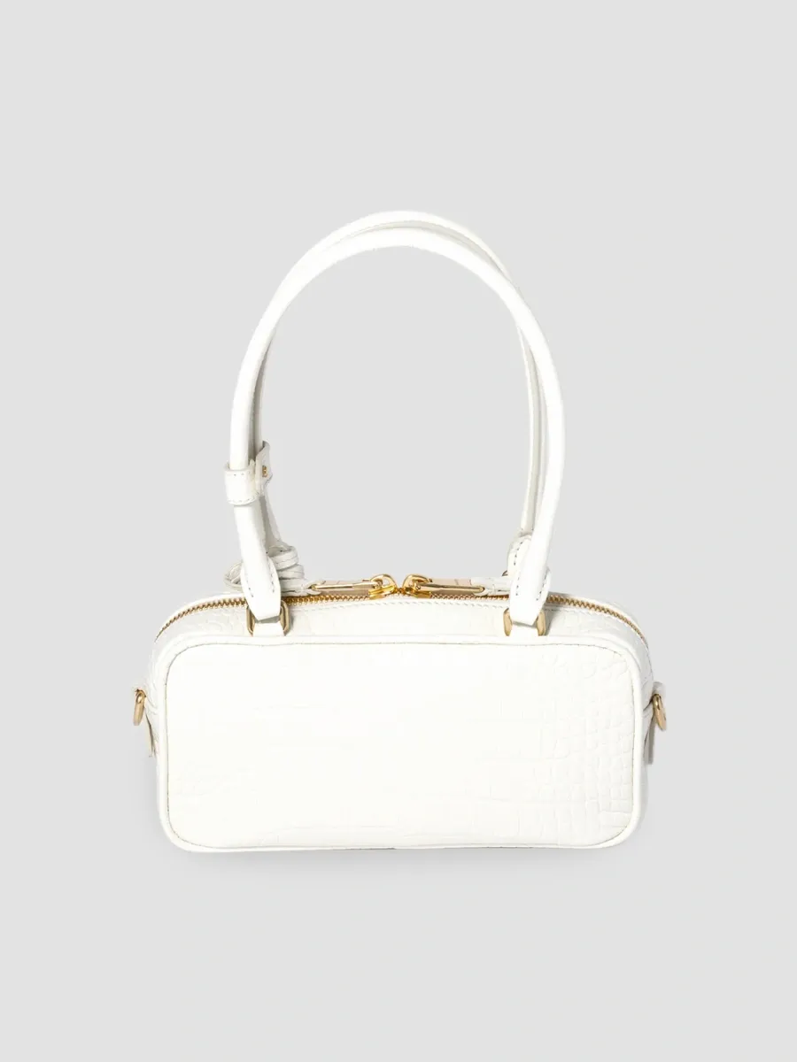 Miu Miu Women's Beau Croco-Embossed Leather Mini Top Handle Bag | Thumbnail 6 Miu Miu Women's Beau Croco-Embossed Leather Mini Top Handle Bag | Thumbnail 6