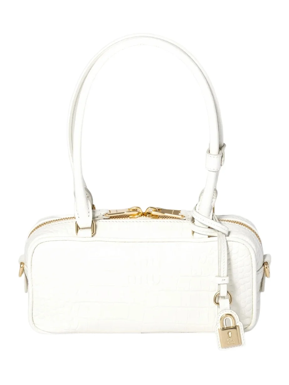 Women's Beau Croco-Embossed Leather Mini Top Handle Bag Women's Beau Croco-Embossed Leather Mini Top Handle Bag