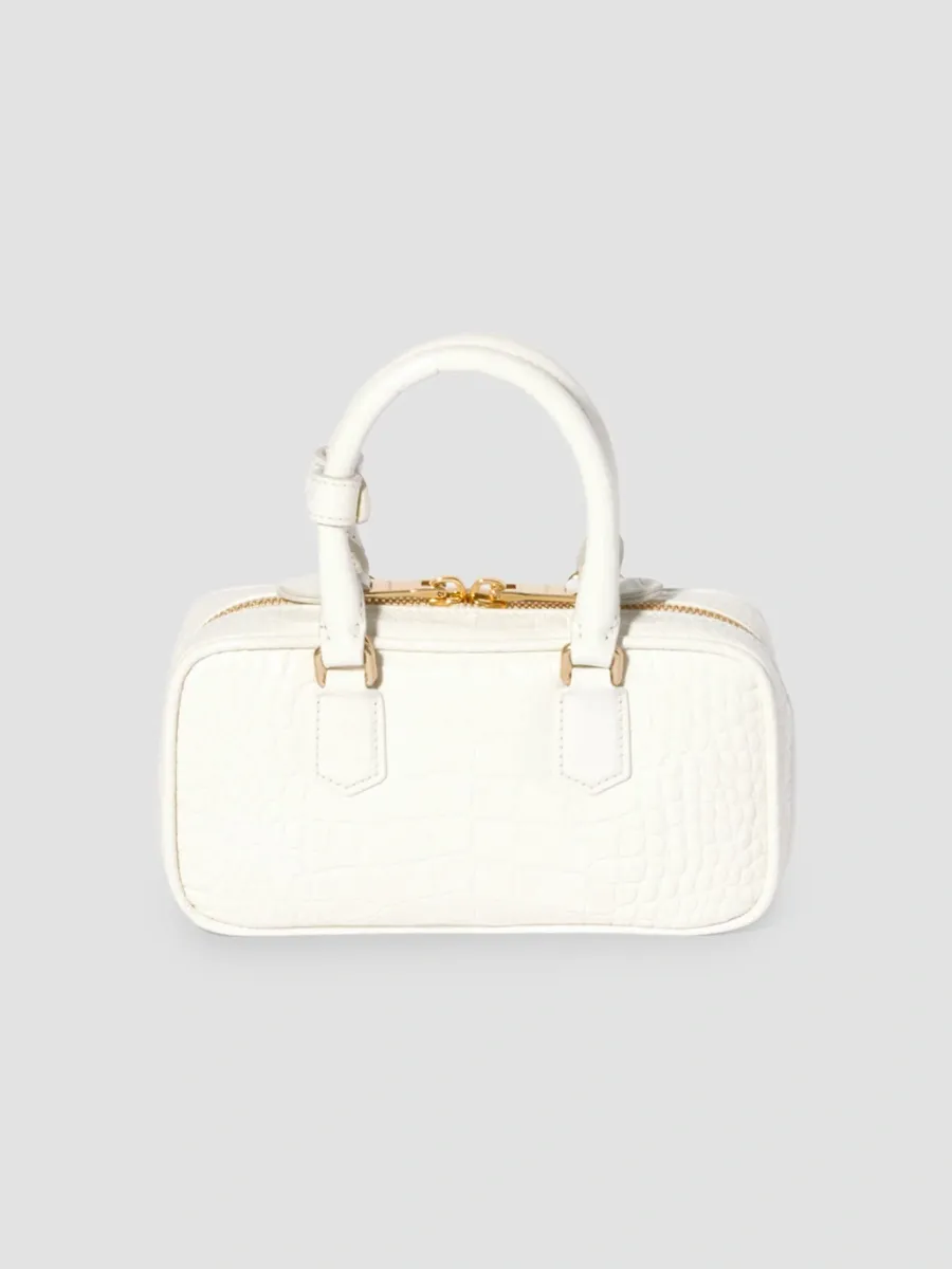 Miu Miu Women's Mini Arcadie Top Handle Bag in Crocodile Embossed Leather | Thumbnail 6 Miu Miu Women's Mini Arcadie Top Handle Bag in Crocodile Embossed Leather | Thumbnail 6