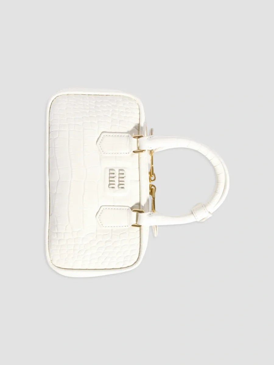 Miu Miu Women's Mini Arcadie Top Handle Bag in Crocodile Embossed Leather | Thumbnail 8 Miu Miu Women's Mini Arcadie Top Handle Bag in Crocodile Embossed Leather | Thumbnail 8