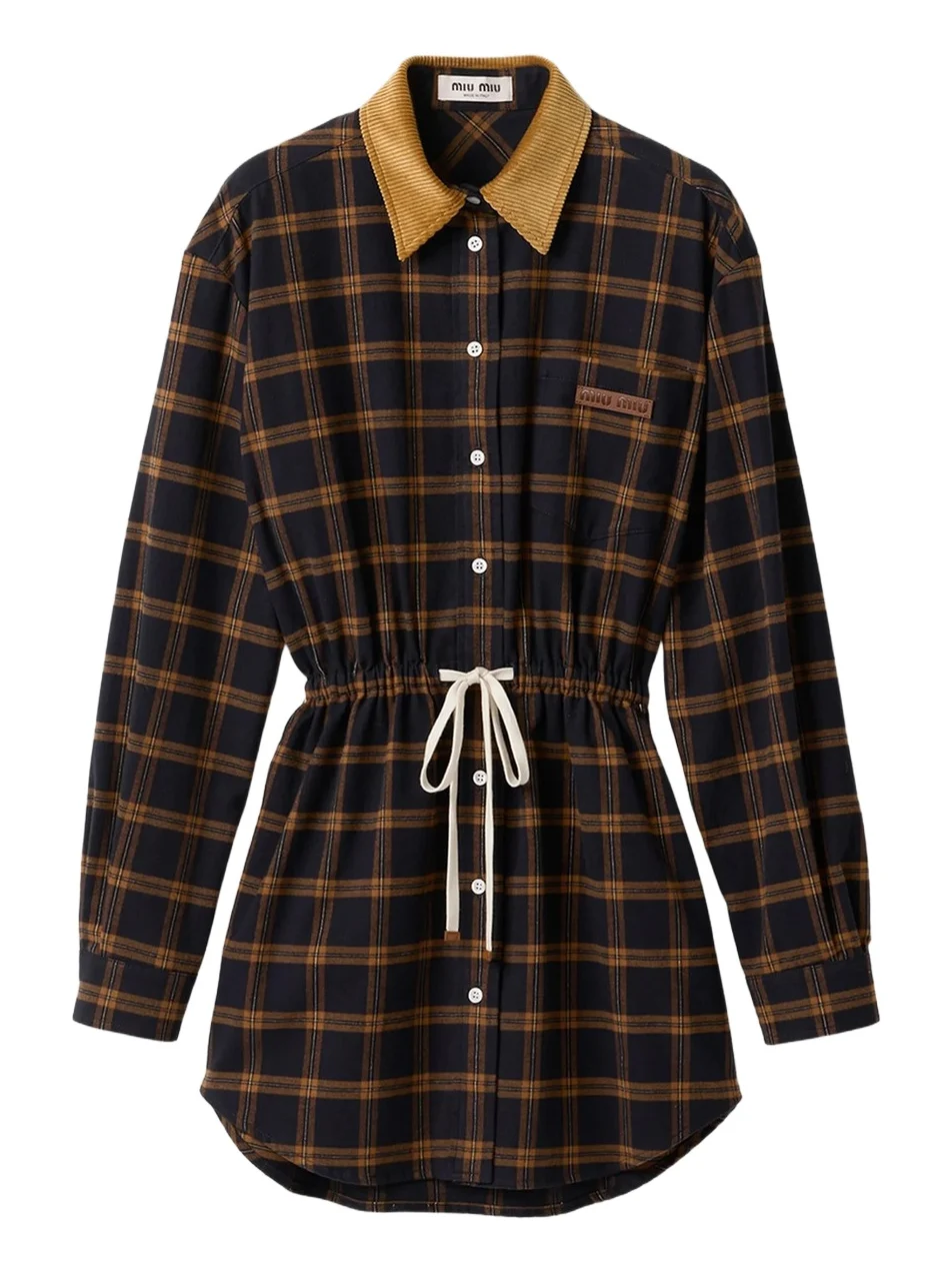 Women's Checked Flannel Dress Women's Checked Flannel Dress