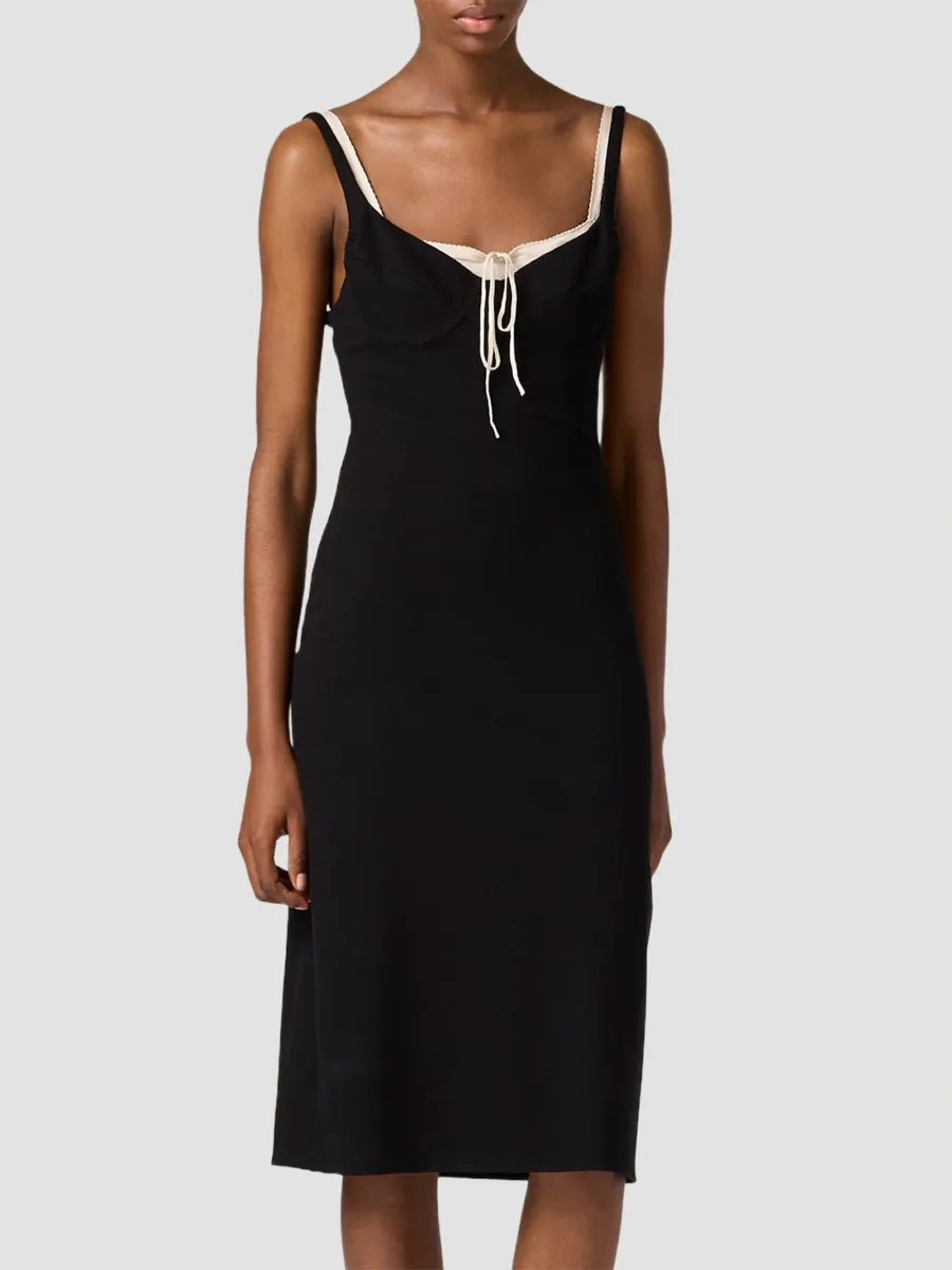 Miu Miu Women's Milano Rib Knit Dress | Thumbnail 2