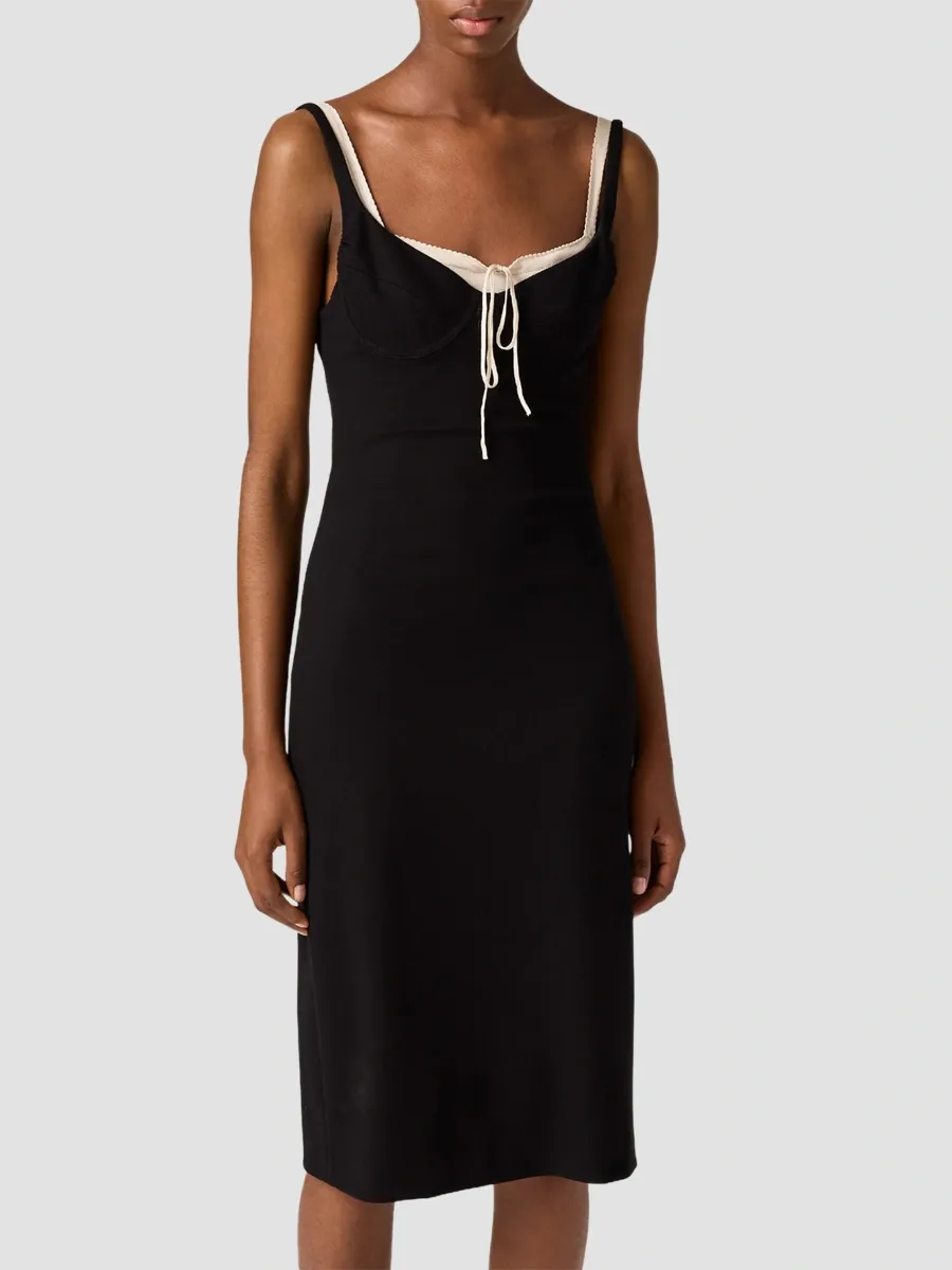Miu Miu Women's Milano Rib Knit Dress | Thumbnail 4