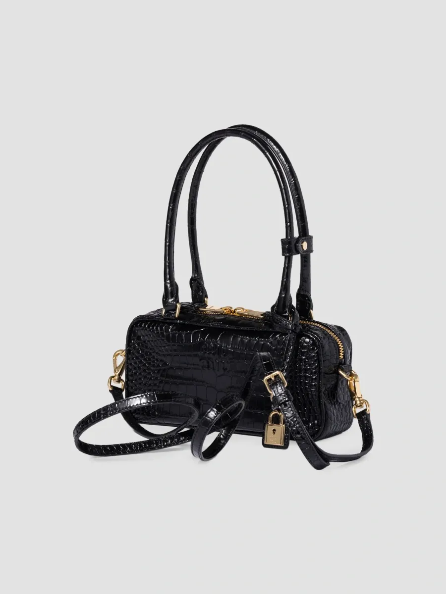 Miu Miu Women's Beau Croco-Embossed Leather Mini Top Handle Bag | Thumbnail 2 Miu Miu Women's Beau Croco-Embossed Leather Mini Top Handle Bag | Thumbnail 2