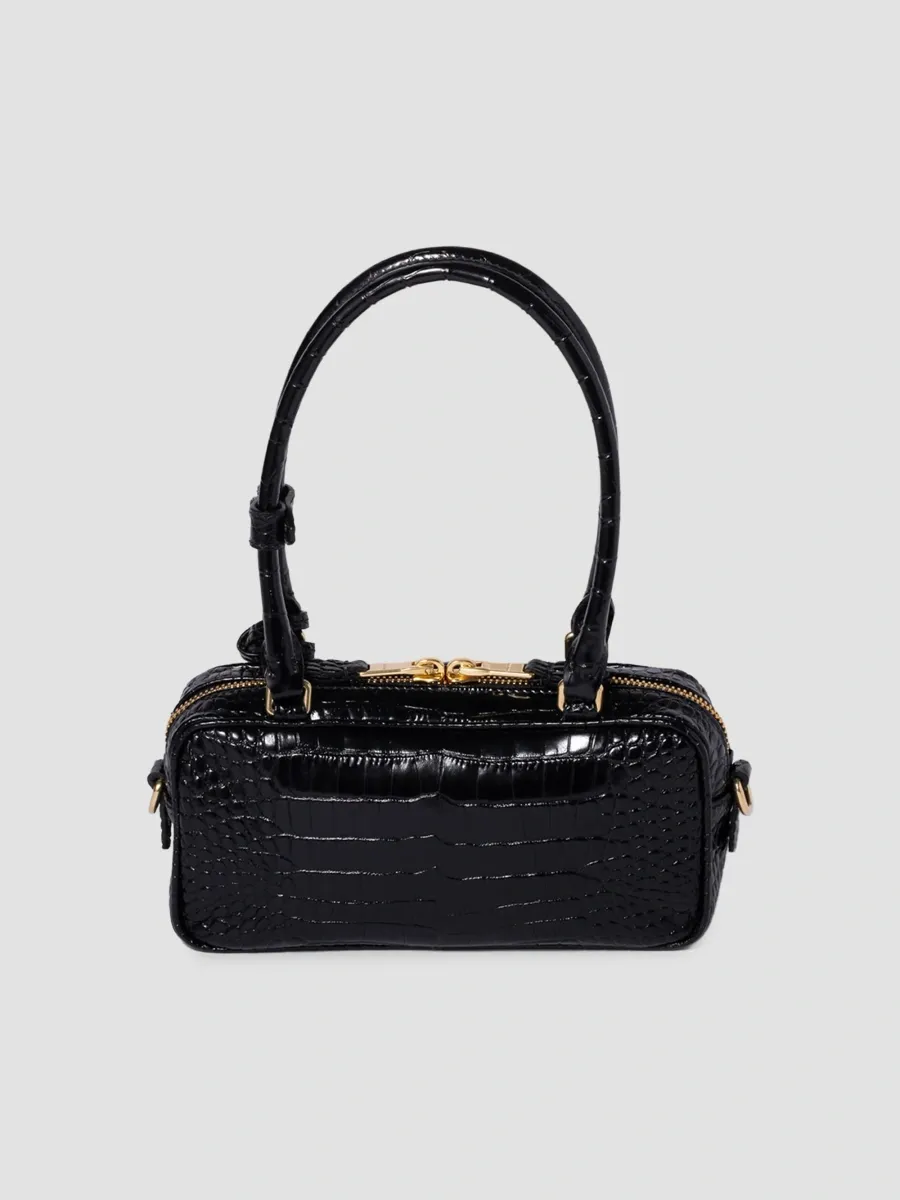 Miu Miu Women's Beau Croco-Embossed Leather Mini Top Handle Bag | Thumbnail 3 Miu Miu Women's Beau Croco-Embossed Leather Mini Top Handle Bag | Thumbnail 3