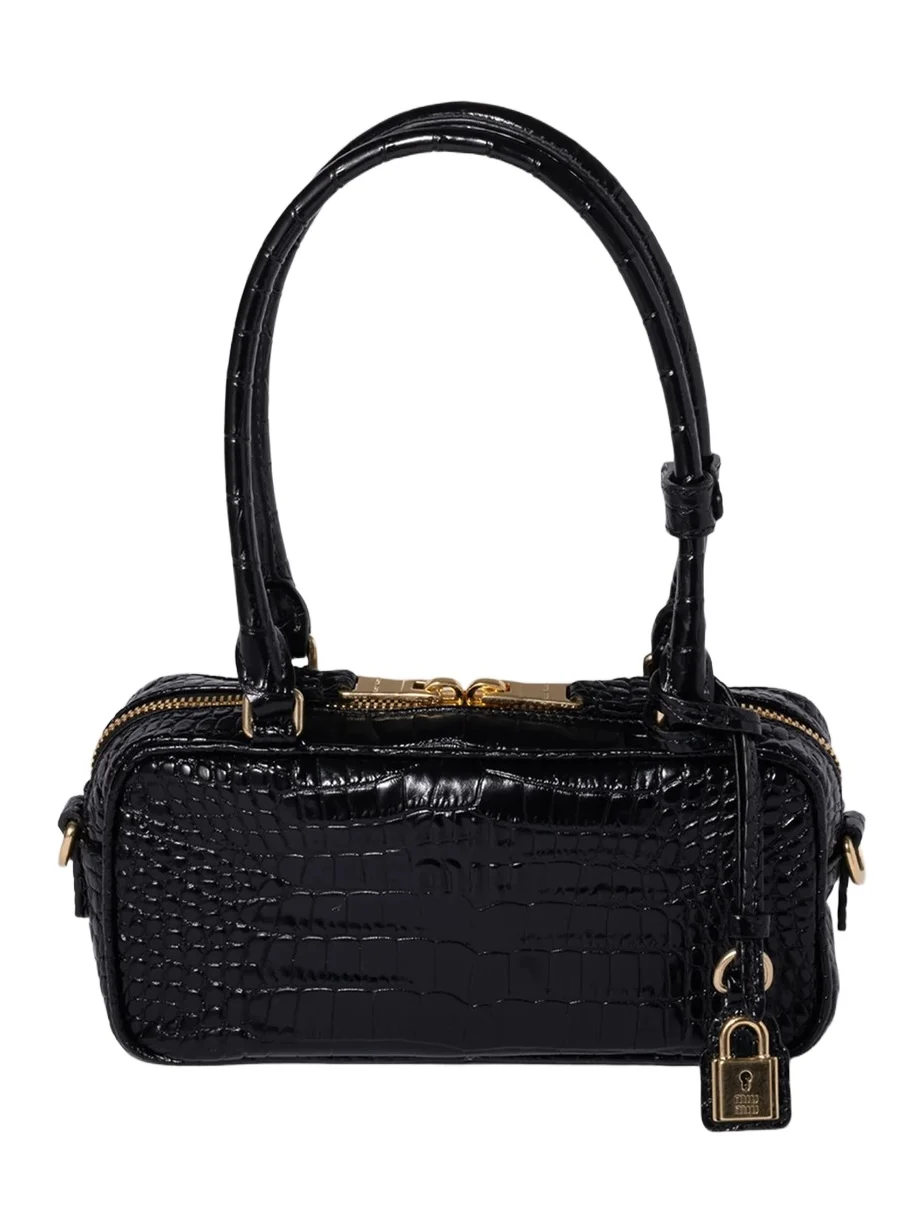 Women's Beau Croco-Embossed Leather Mini Top Handle Bag Women's Beau Croco-Embossed Leather Mini Top Handle Bag
