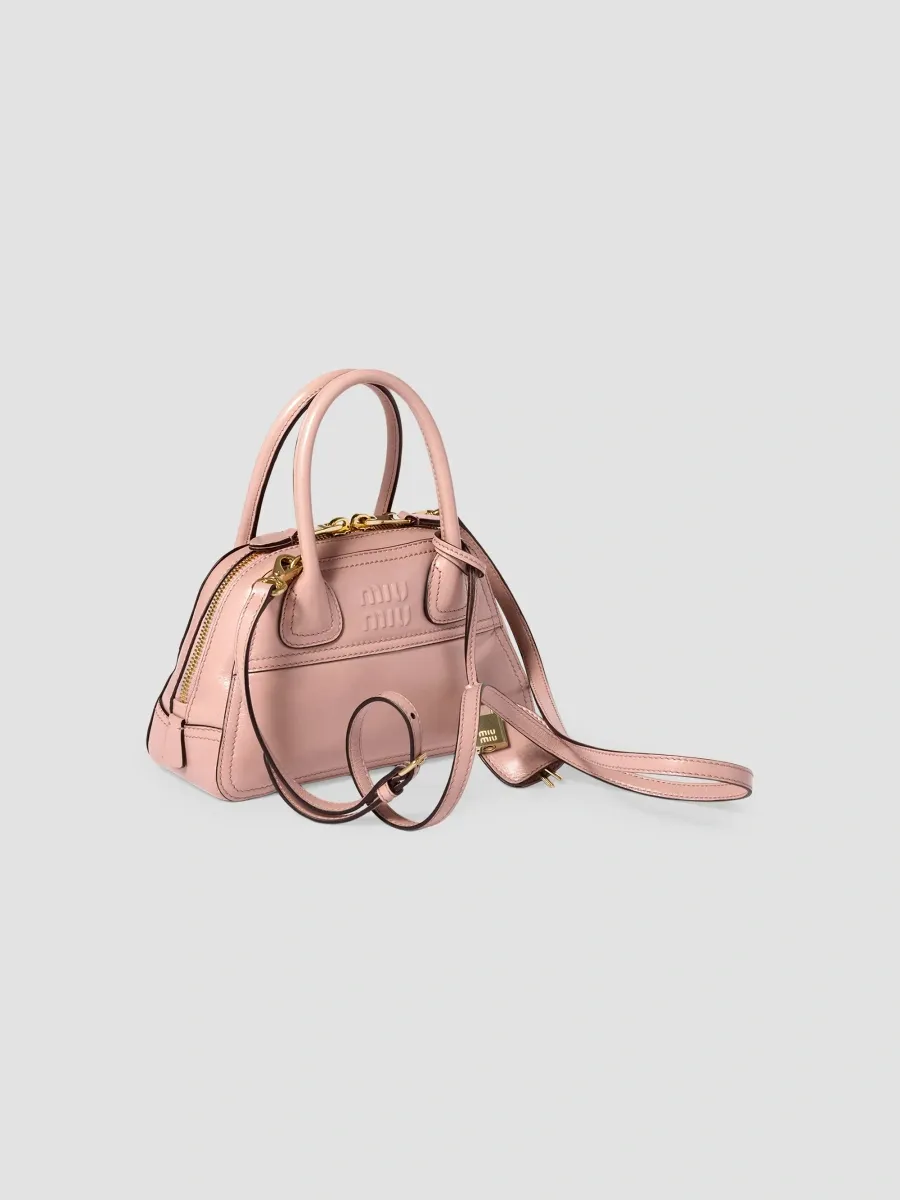 Miu Miu Women's Vivant Shiny Leather Mini Top Handle Bag | Thumbnail 5 Miu Miu Women's Vivant Shiny Leather Mini Top Handle Bag | Thumbnail 5