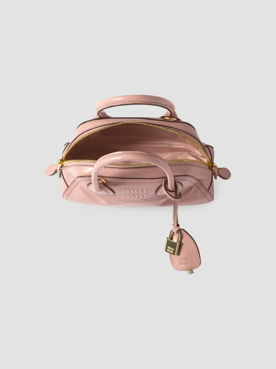 Miu Miu Women's Vivant Shiny Leather Mini Top Handle Bag | Thumbnail 7 Miu Miu Women's Vivant Shiny Leather Mini Top Handle Bag | Thumbnail 7