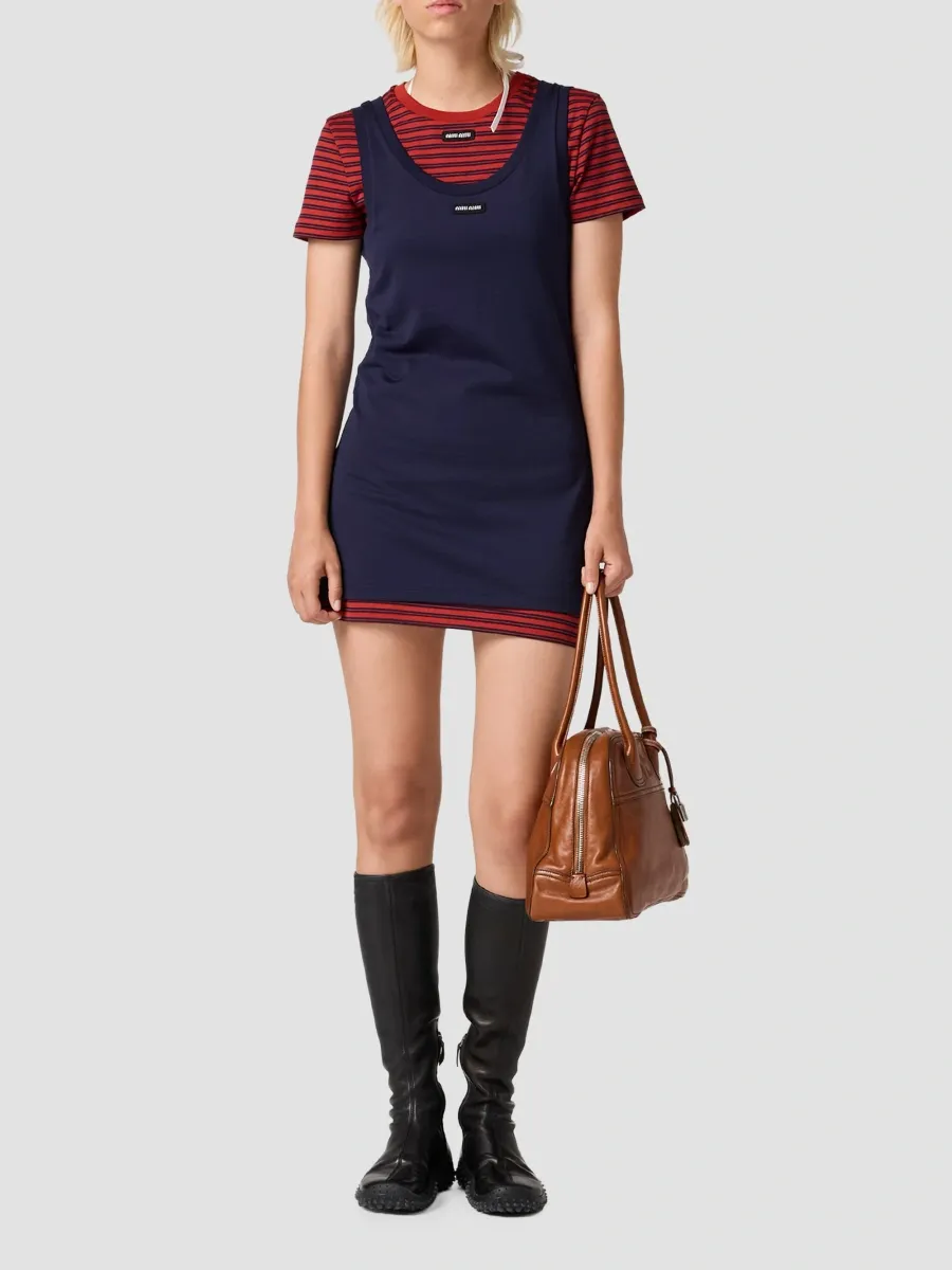 Miu Miu Women's Jersey Dress | Thumbnail 2