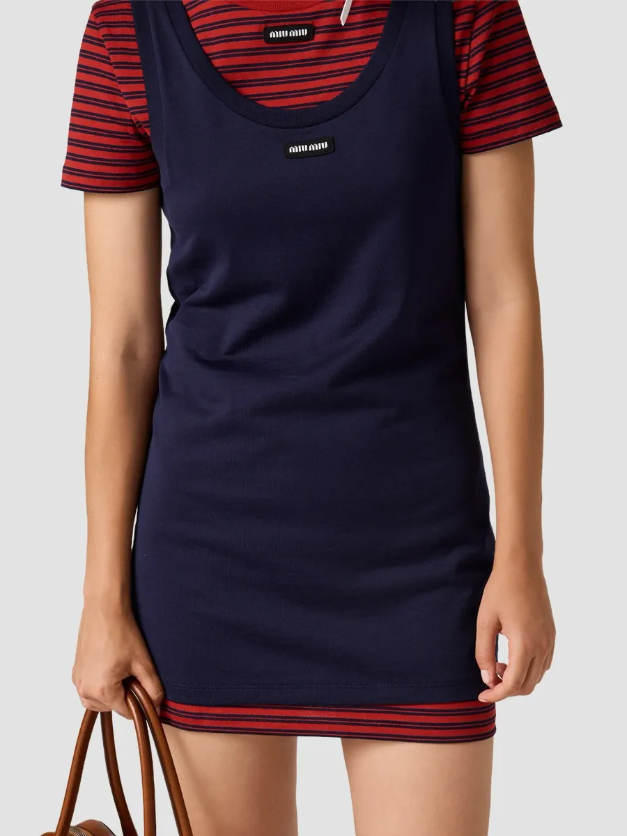 Miu Miu Women's Jersey Dress | Thumbnail 5