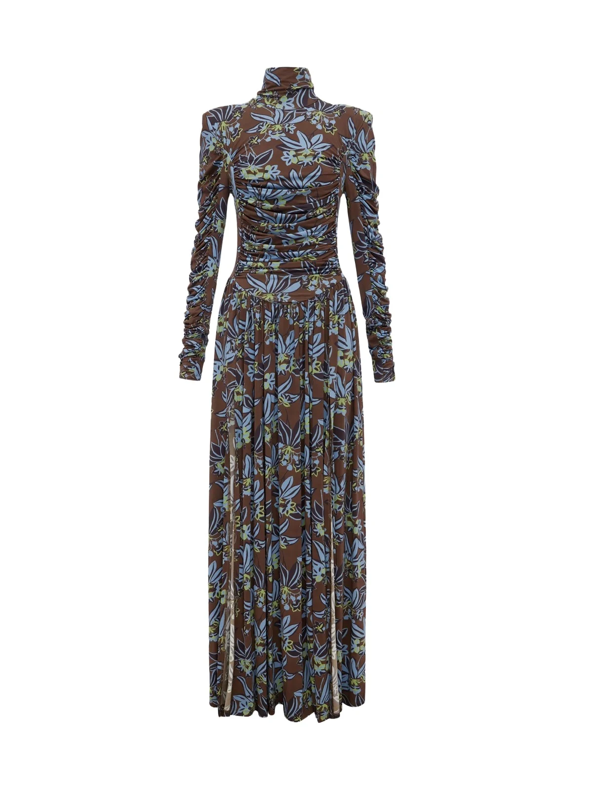 Women's Maxwell Floral Ruched Jersey Gown Women's Maxwell Floral Ruched Jersey Gown