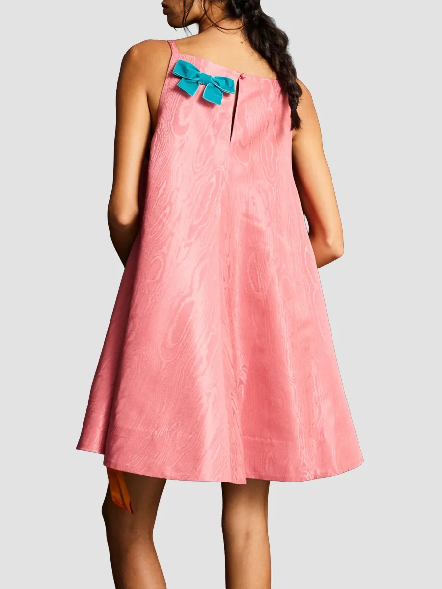 ALÉMAIS Women's Valentina Bow Mini Dress | Thumbnail 3