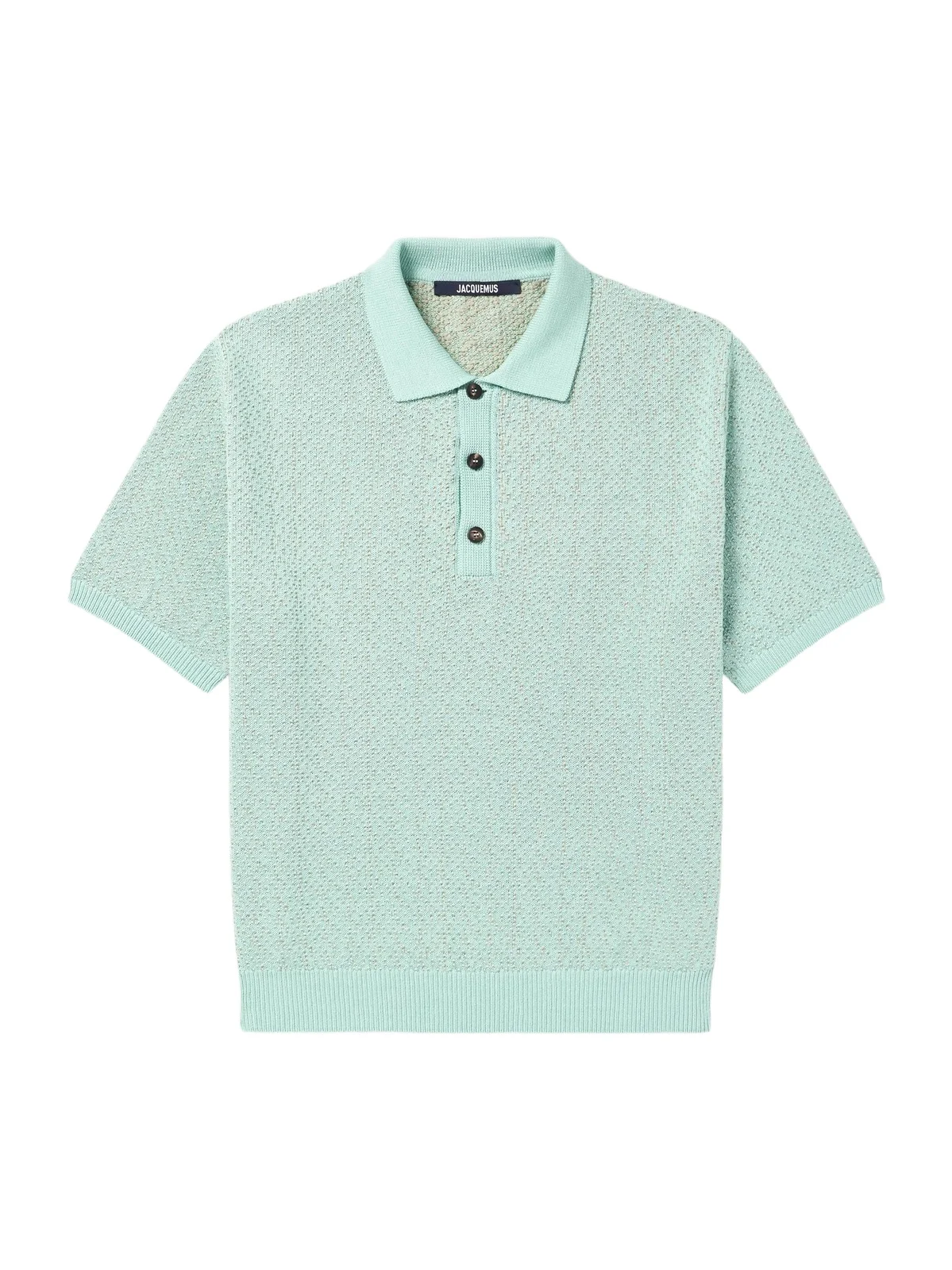 Jacquemus Miami Jacquard-Knit Cotton Polo Shirt - Men