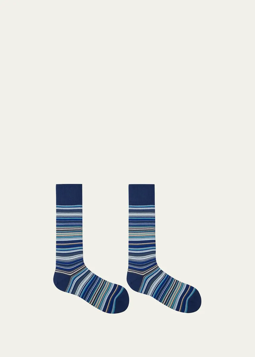 Paul Smith Men's Multi-Stripe Socks | Thumbnail 2 Paul Smith Men's Multi-Stripe Socks | Thumbnail 2