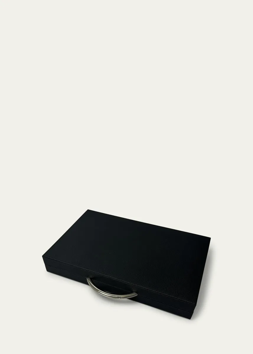 Renzo Romagnoli Small Leather Travel Backgammon Set | Thumbnail 2 Renzo Romagnoli Small Leather Travel Backgammon Set | Thumbnail 2