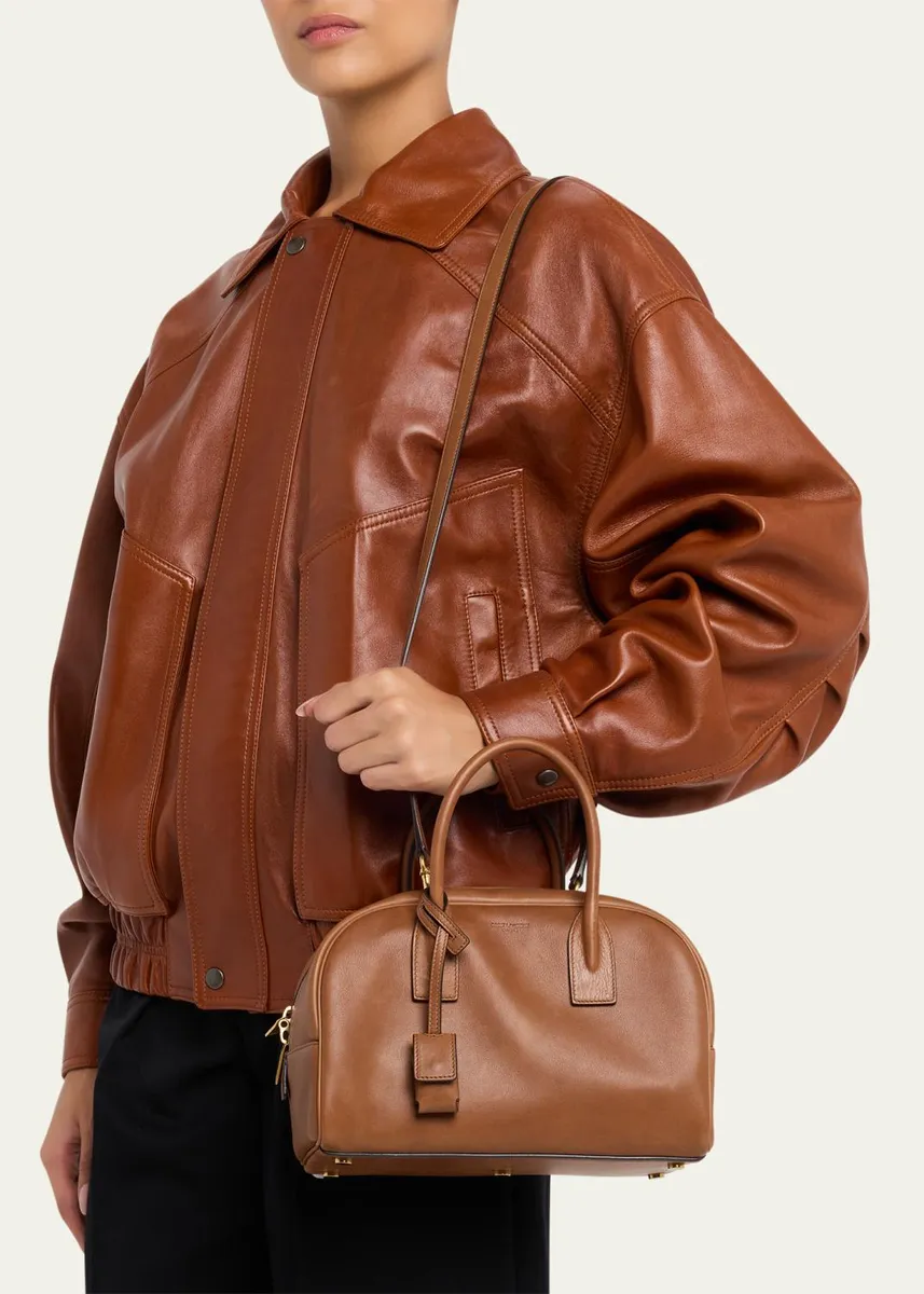 Saint Laurent Sac De Jour Boston Medium Top-Handle Bag in Smooth Leather | Thumbnail 2 Saint Laurent Sac De Jour Boston Medium Top-Handle Bag in Smooth Leather | Thumbnail 2
