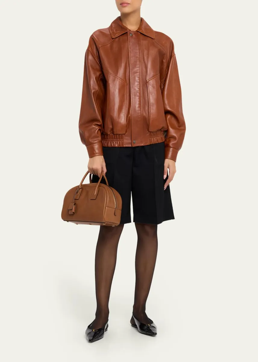 Saint Laurent Sac De Jour Boston Medium Top-Handle Bag in Smooth Leather | Thumbnail 5 Saint Laurent Sac De Jour Boston Medium Top-Handle Bag in Smooth Leather | Thumbnail 5