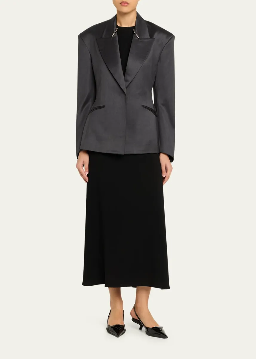 Grace Ling Fang Collar Single-Breasted Jacket | Thumbnail 2 Grace Ling Fang Collar Single-Breasted Jacket | Thumbnail 2