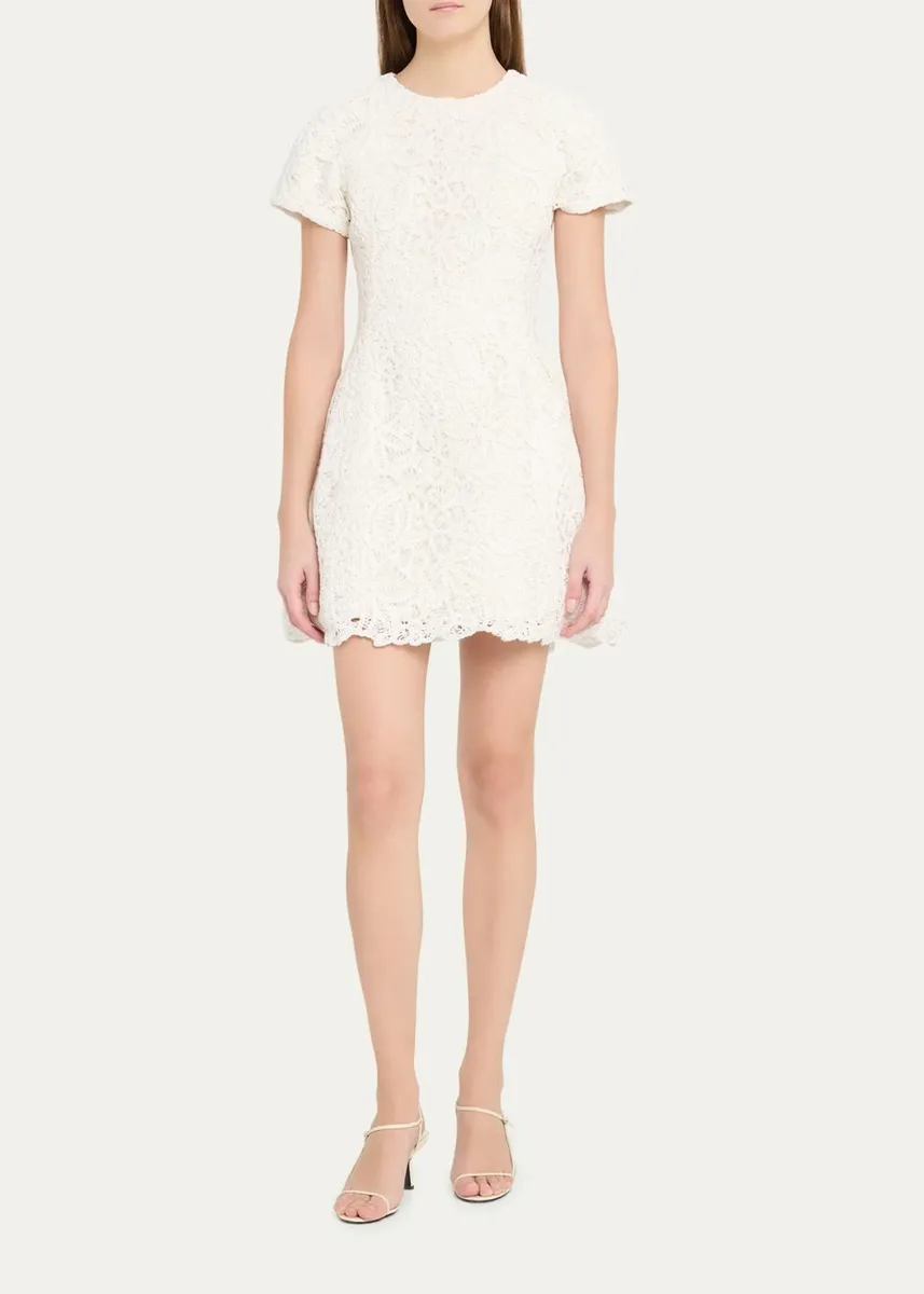 Alexis Regatta Floral Macrame Mini Dress | Thumbnail 2 Alexis Regatta Floral Macrame Mini Dress | Thumbnail 2