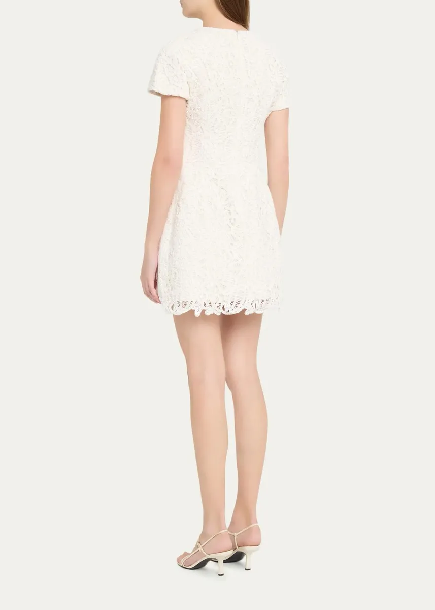 Alexis Regatta Floral Macrame Mini Dress | Thumbnail 3 Alexis Regatta Floral Macrame Mini Dress | Thumbnail 3