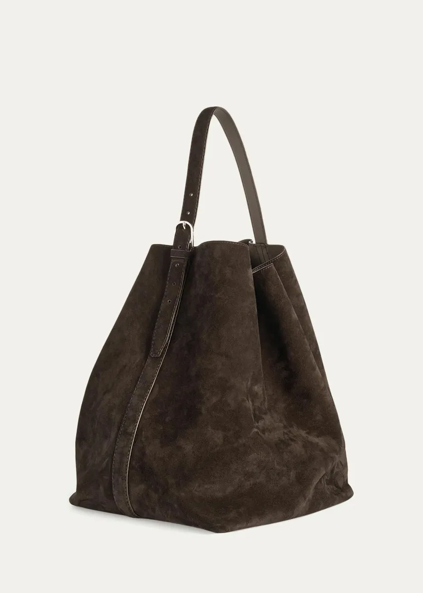 TOTEME Belted Suede Tote Bag | Thumbnail 2 TOTEME Belted Suede Tote Bag | Thumbnail 2