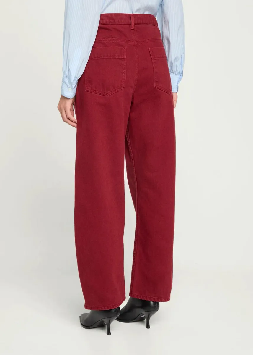 Nili Lotan Tribeca Barrel-Leg Ankle Jeans | Thumbnail 3
