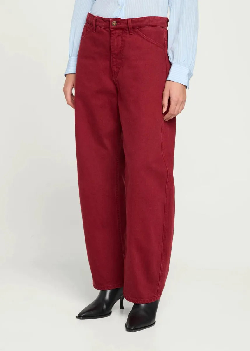 Nili Lotan Tribeca Barrel-Leg Ankle Jeans | Thumbnail 4