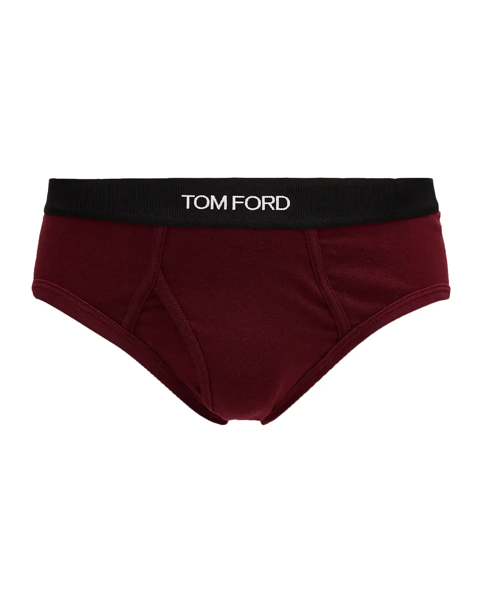 Tom Ford Men's Jacquard Logo Cotton Briefs | Thumbnail 2 Tom Ford Men's Jacquard Logo Cotton Briefs | Thumbnail 2