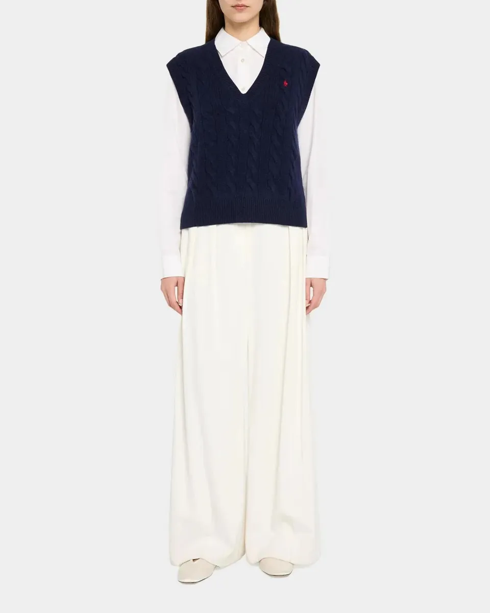 Polo Ralph Lauren Cable Wool-Cashmere Vest | Thumbnail 2 Polo Ralph Lauren Cable Wool-Cashmere Vest | Thumbnail 2