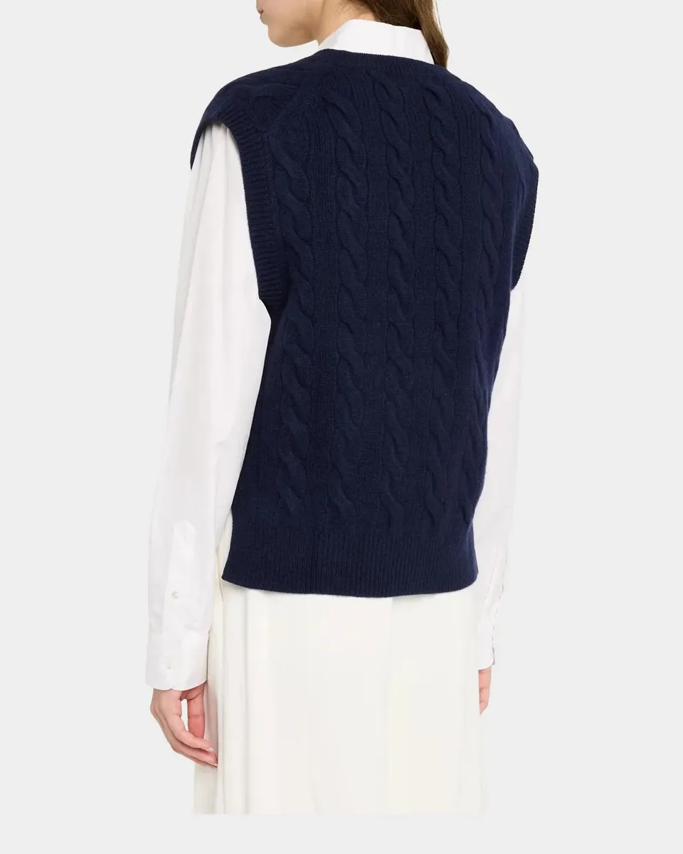 Polo Ralph Lauren Cable Wool-Cashmere Vest | Thumbnail 3 Polo Ralph Lauren Cable Wool-Cashmere Vest | Thumbnail 3