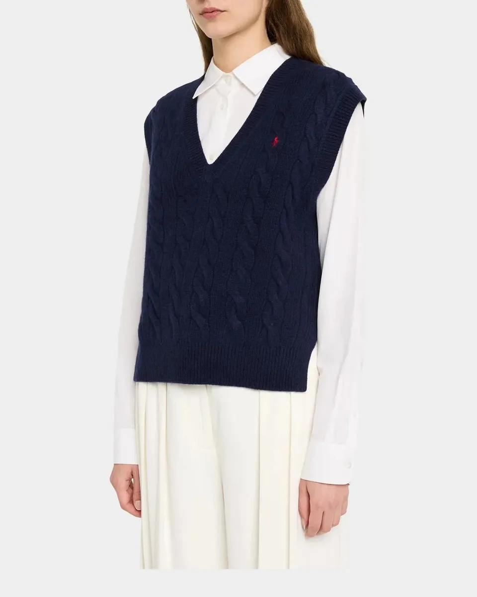 Polo Ralph Lauren Cable Wool-Cashmere Vest | Thumbnail 4 Polo Ralph Lauren Cable Wool-Cashmere Vest | Thumbnail 4