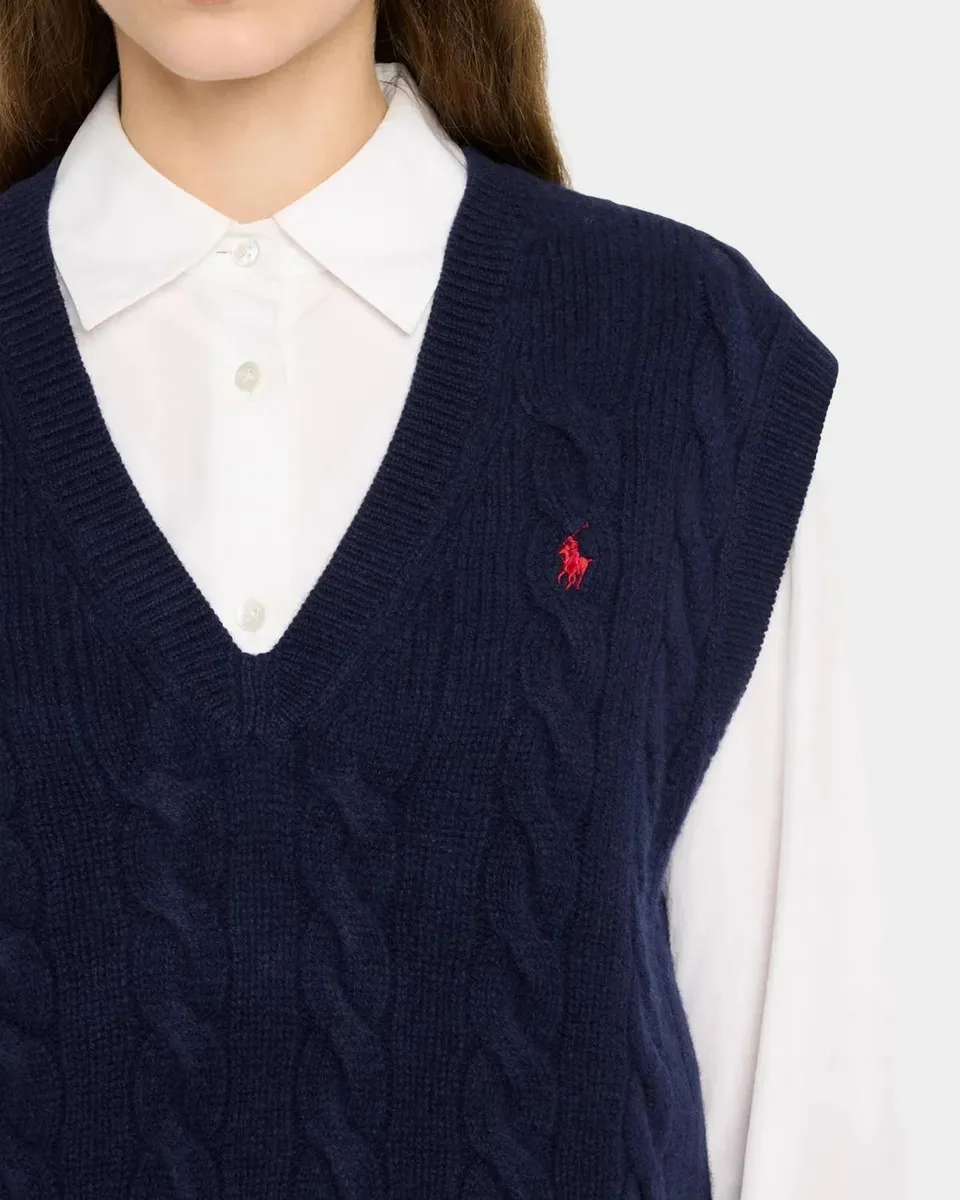 Polo Ralph Lauren Cable Wool-Cashmere Vest | Thumbnail 5 Polo Ralph Lauren Cable Wool-Cashmere Vest | Thumbnail 5