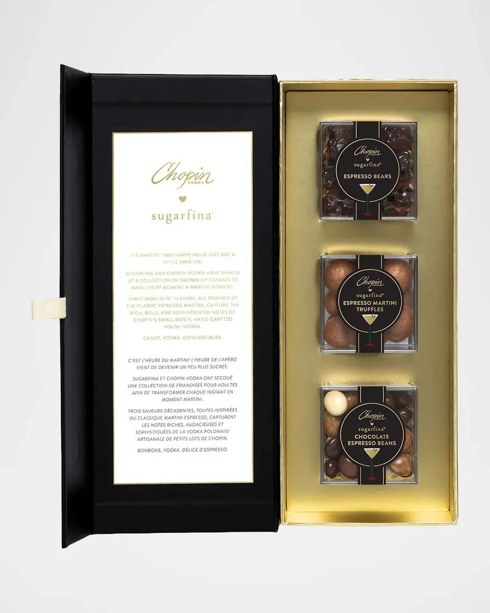 Sugarfina x Chopin Vodka Espresso Martini 3-Piece Bento Box | Thumbnail 2 Sugarfina x Chopin Vodka Espresso Martini 3-Piece Bento Box | Thumbnail 2