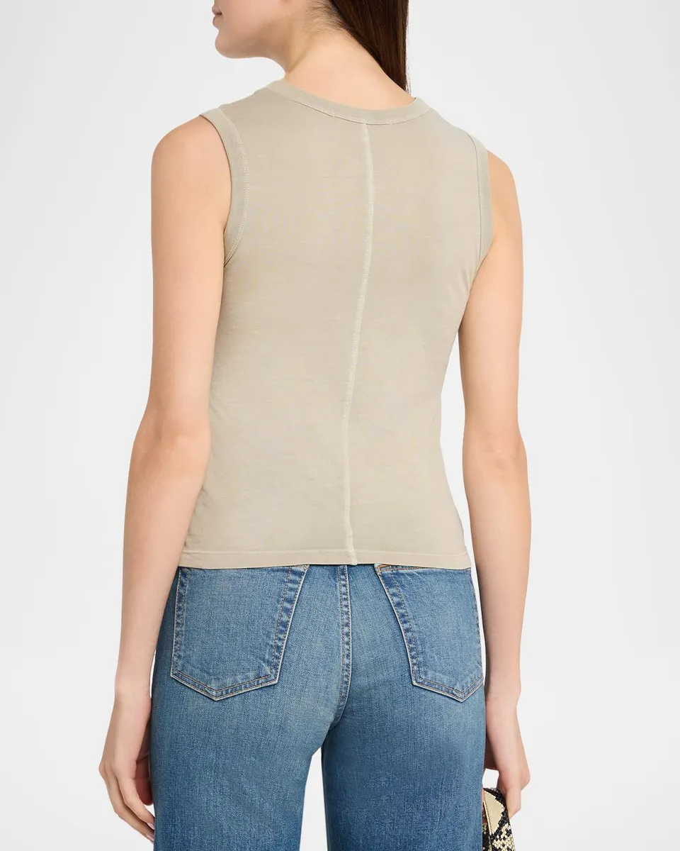 SLVRLAKE Crewneck Cotton Tank Top | Thumbnail 3 SLVRLAKE Crewneck Cotton Tank Top | Thumbnail 3
