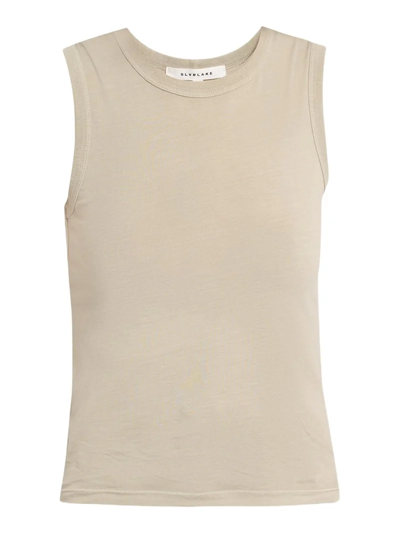 Crewneck Cotton Tank Top