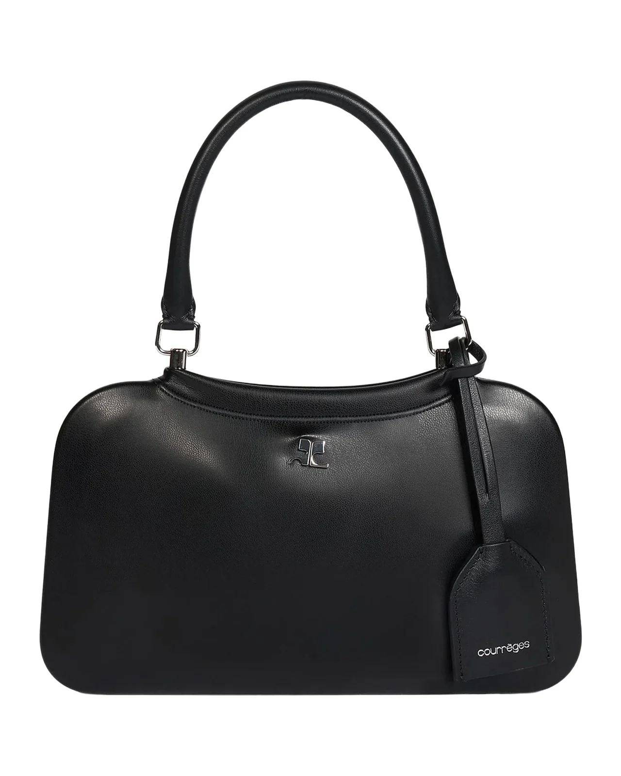Courrèges Shadow Small Faux Leather Top Handle Bag