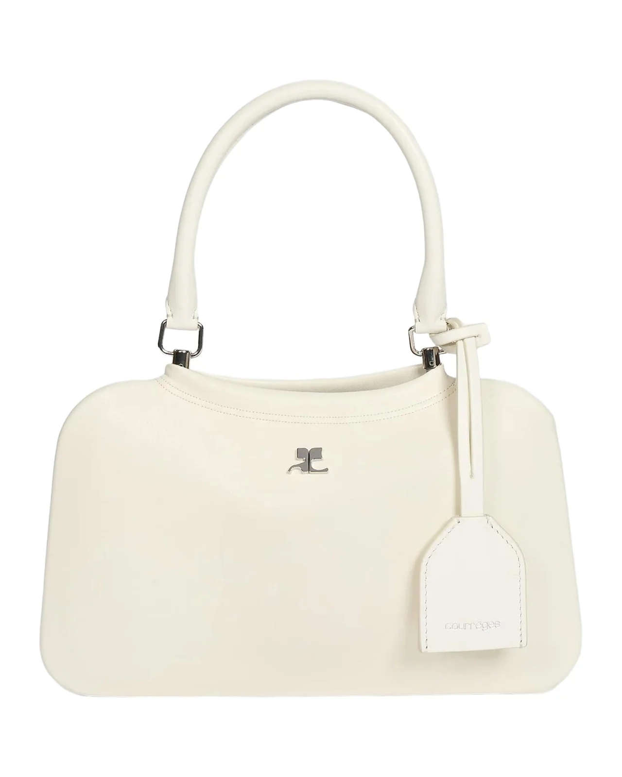 Courrèges Shadow Small Faux Leather Top Handle Bag