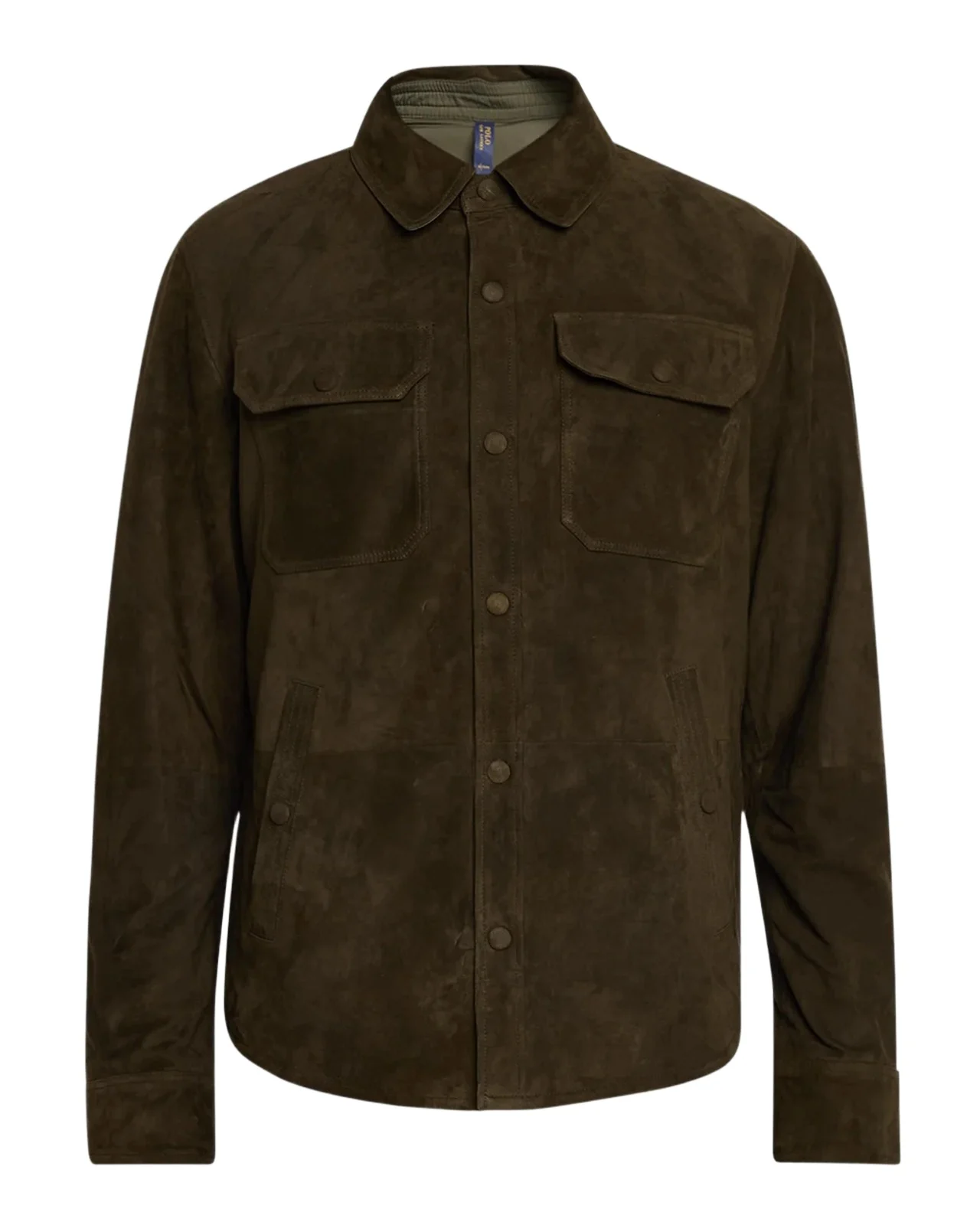 Polo Ralph Lauren Men's Reversible Suede-Taffeta Shirt Jacket