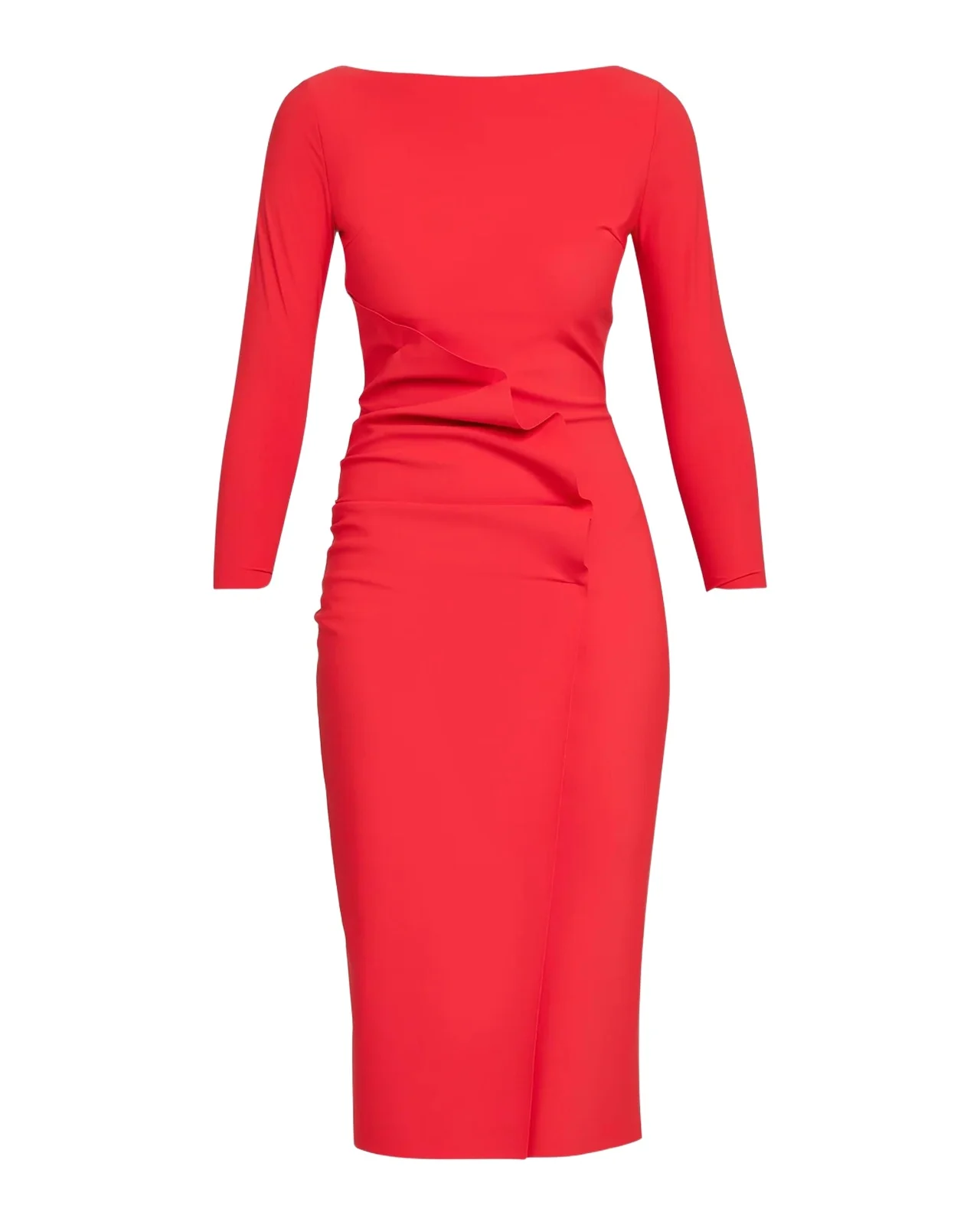 Chiara Boni La Petite Robe Sheri Jersey Ruched Midi Dress