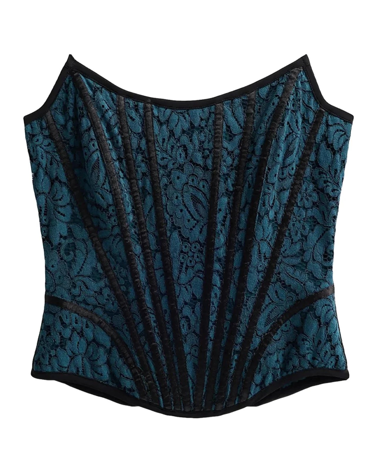 Chiara Boni La Petite Robe Edre Strapless lace Corset Top