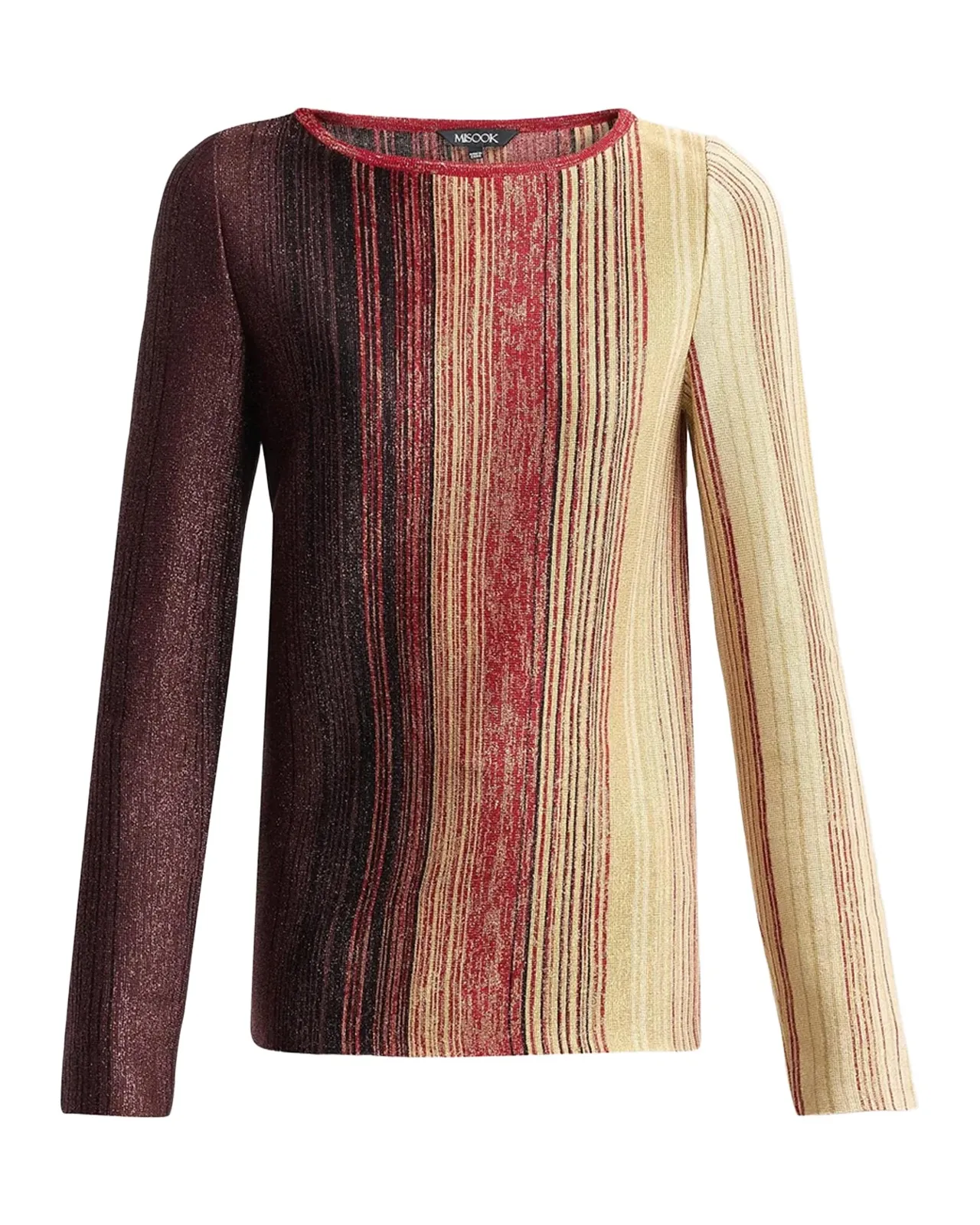 Metallic Ombré Striped Top