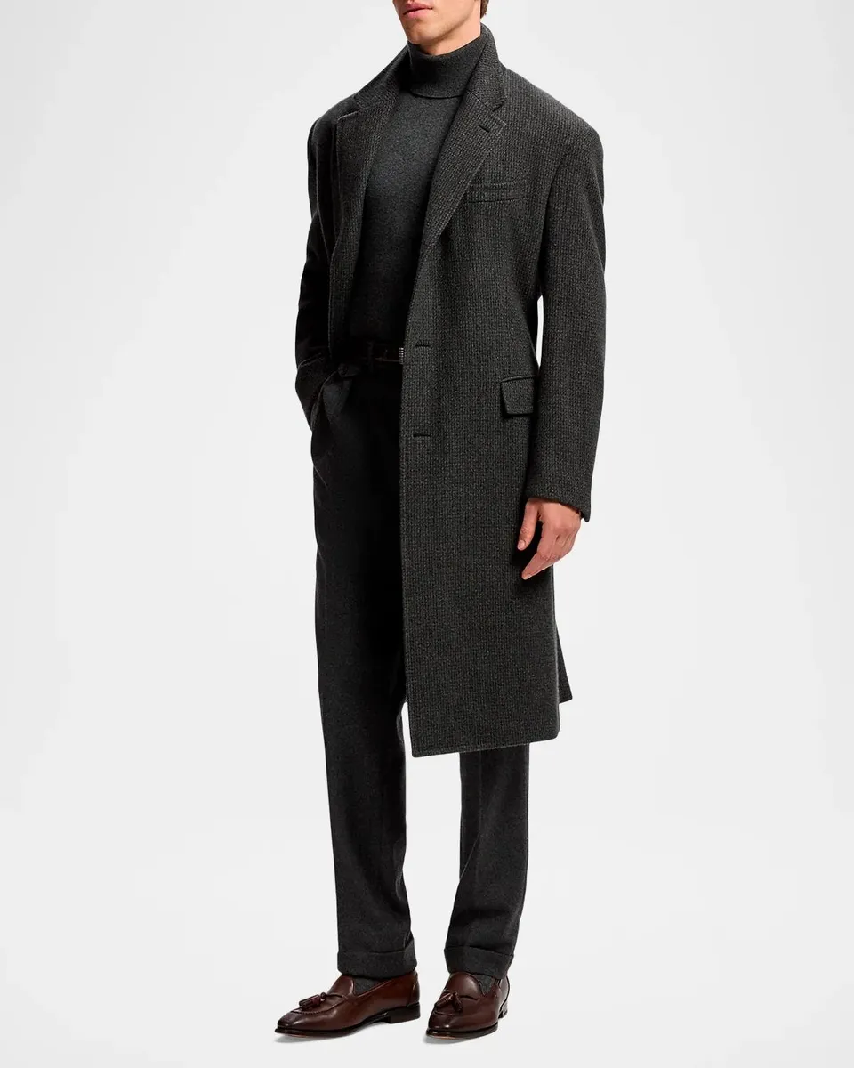 Ralph Lauren Purple Label Glenn Houndstooth Wool-Cashmere Coat | Thumbnail 2 Ralph Lauren Purple Label Glenn Houndstooth Wool-Cashmere Coat | Thumbnail 2