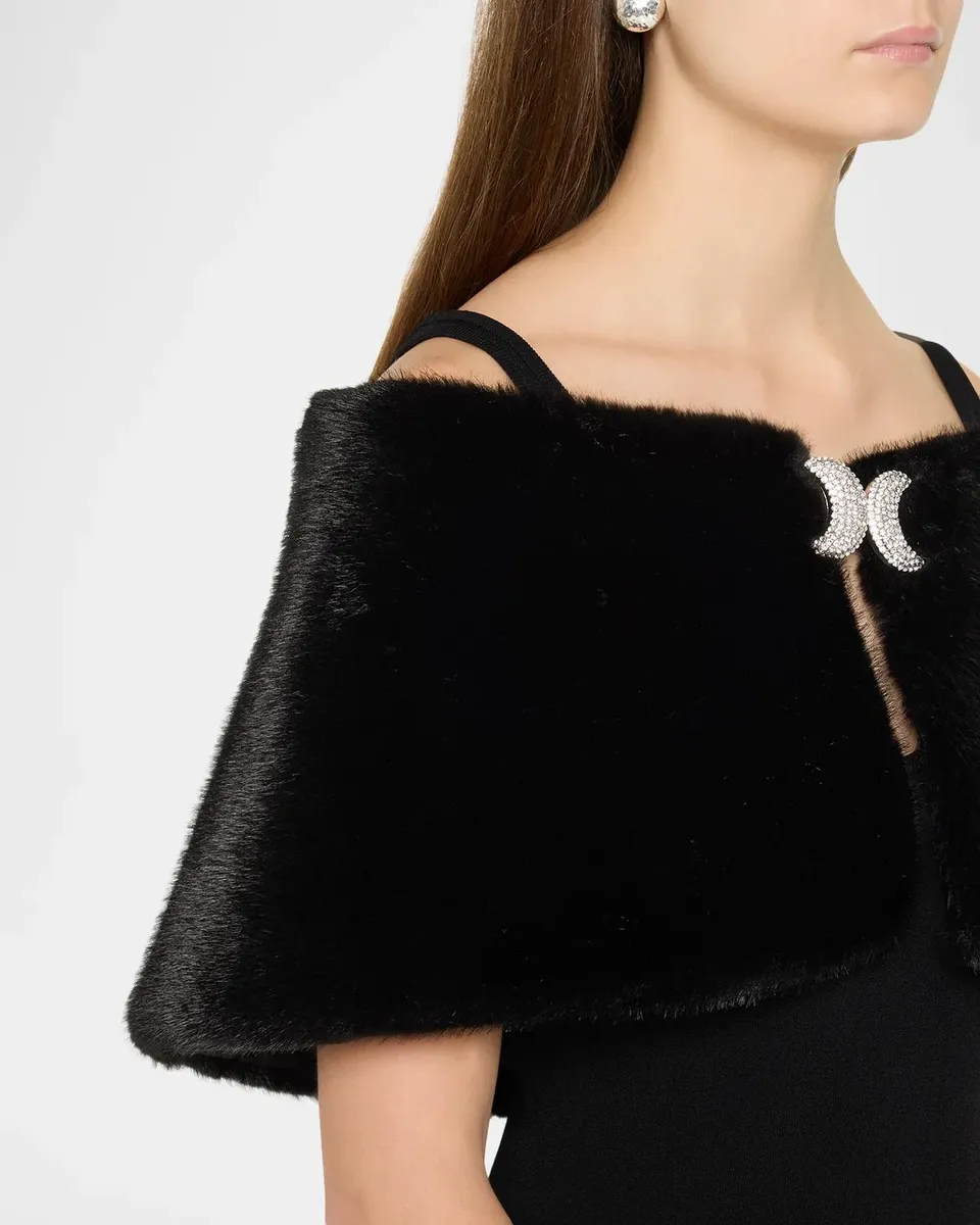 Carolyn Rowan Faux Fur Off-the-Shoulder Shrug | Thumbnail 5