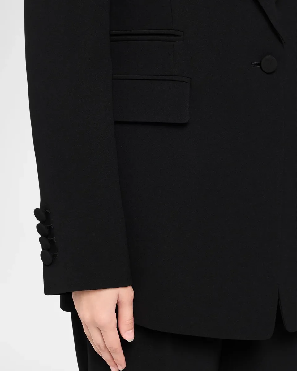 Lafayette 148 New York Single-Button Finesse Crepe Blazer | Thumbnail 5 Lafayette 148 New York Single-Button Finesse Crepe Blazer | Thumbnail 5