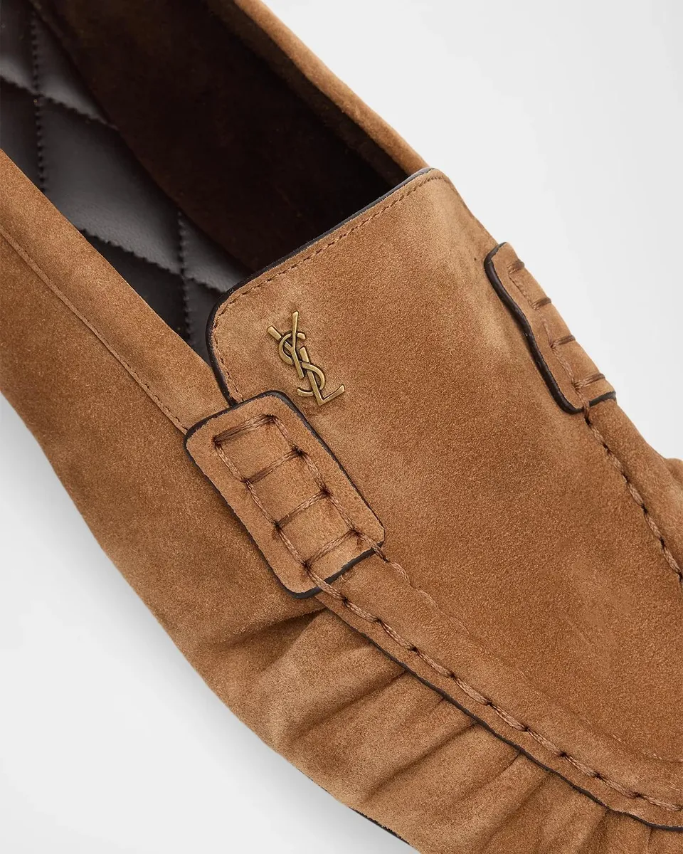 Saint Laurent BB Splendor Suede Loafers | Thumbnail 6