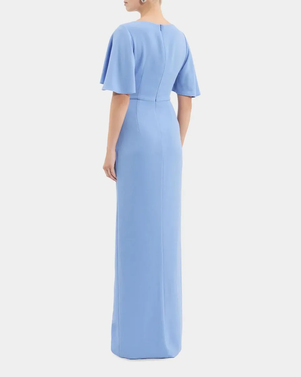 Rebecca Vallance Gimlet Pleated Crepe Column Gown | Thumbnail 3 Rebecca Vallance Gimlet Pleated Crepe Column Gown | Thumbnail 3