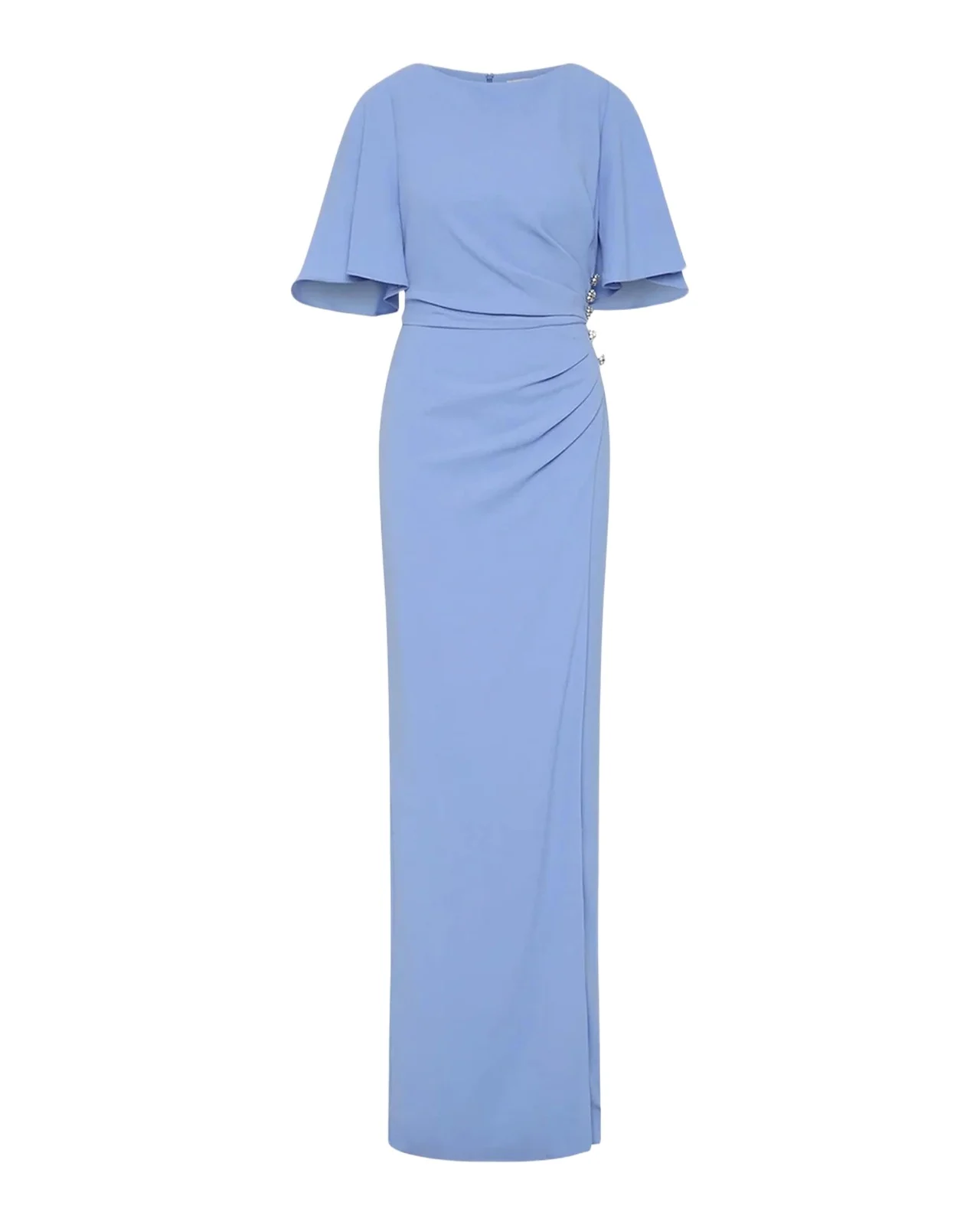 Gimlet Pleated Crepe Column Gown Gimlet Pleated Crepe Column Gown