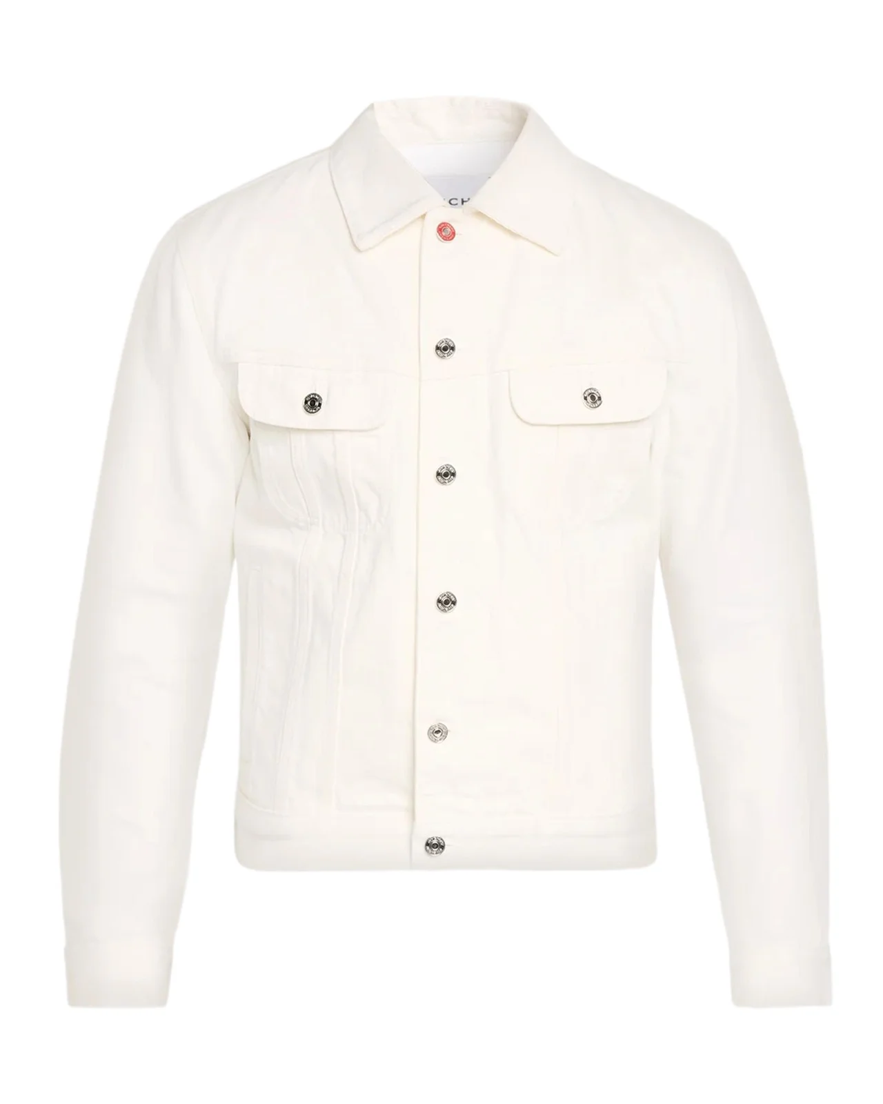 Givenchy Men's Pleated Denim Trucker Jacket