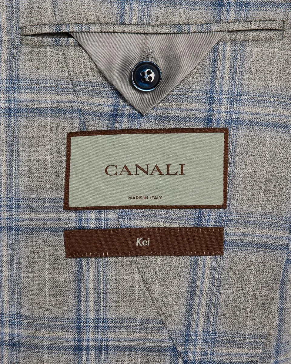 Canali Men's Wool Plaid Sport Coat | Thumbnail 6 Canali Men's Wool Plaid Sport Coat | Thumbnail 6