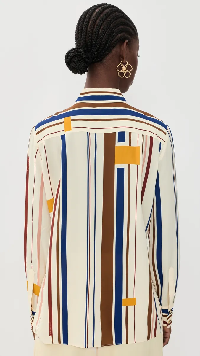 Zimmermann Stripe Relaxed Shirt | Thumbnail 3 Zimmermann Stripe Relaxed Shirt | Thumbnail 3